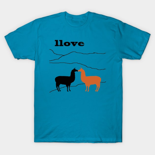 Llama Llove T-Shirt by bqtshirts
